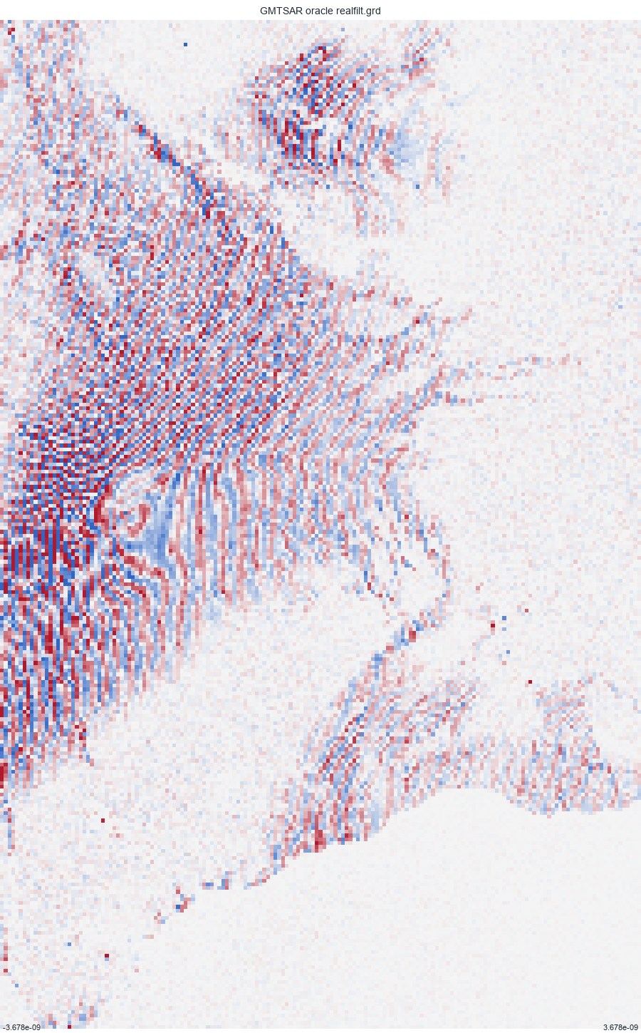GMTSAR oracle realfilt.grd